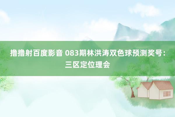 撸撸射百度影音 083期林洪涛双色球预测奖号:三区定位理会