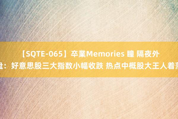 【SQTE-065】卒業Memories 瞳 隔夜外盘:好意思股三大指数小幅收跌 热点中概股大王人着落