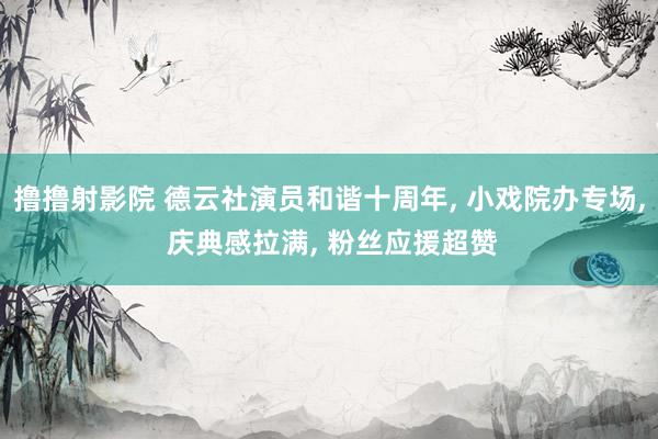 撸撸射影院 德云社演员和谐十周年, 小戏院办专场, 庆典感拉满, 粉丝应援超赞