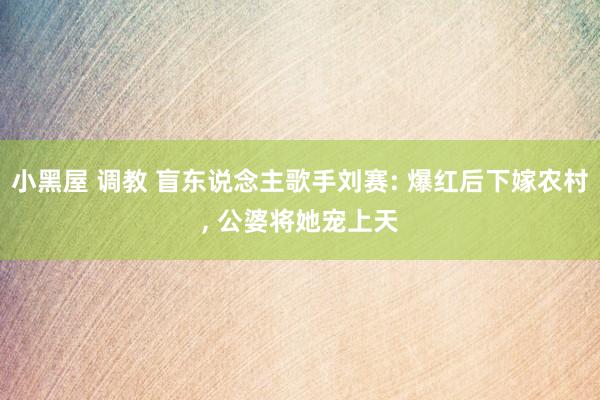 小黑屋 调教 盲东说念主歌手刘赛: 爆红后下嫁农村, 公婆将她宠上天