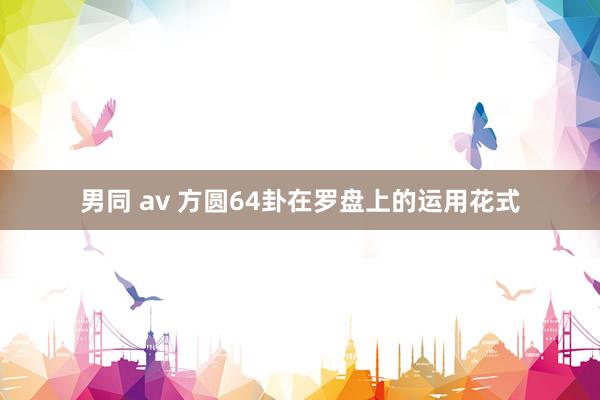 男同 av 方圆64卦在罗盘上的运用花式